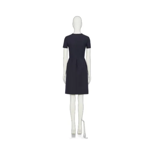 Logo Plaque Crewneck Dress