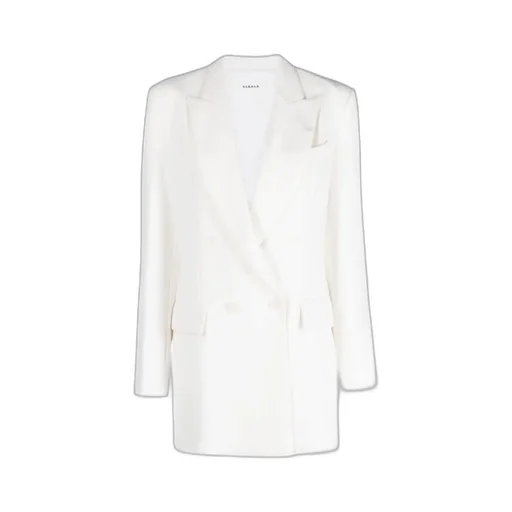 Double-Breasted Peak-Lapels Blazer