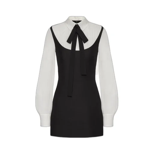 Crepe Couture Short Dress