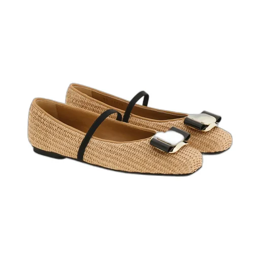 Bow-Detailing Ballet Flats