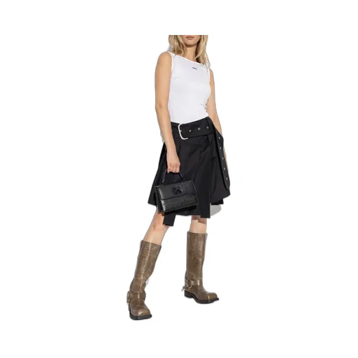 Embellished Sleeveless Ribbed Top