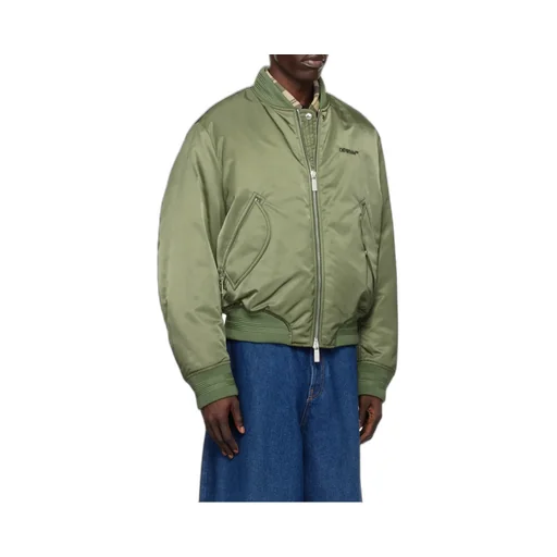 Zip-Up Long-Sleeved Bomber Jacket