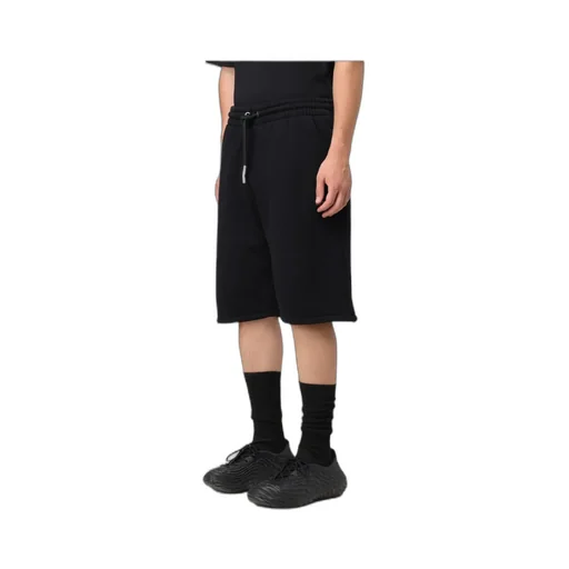 Logo Printed Drawstring Bermuda Shorts