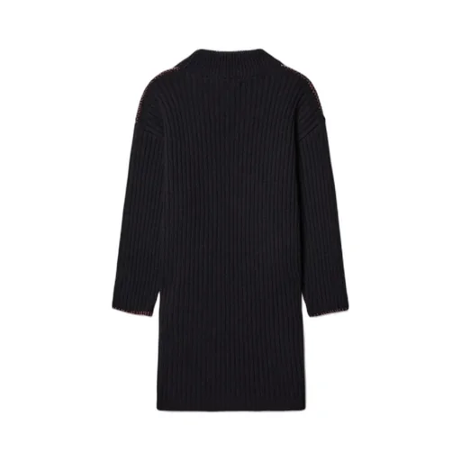 Off Stamp Ribbed-Knit Dress