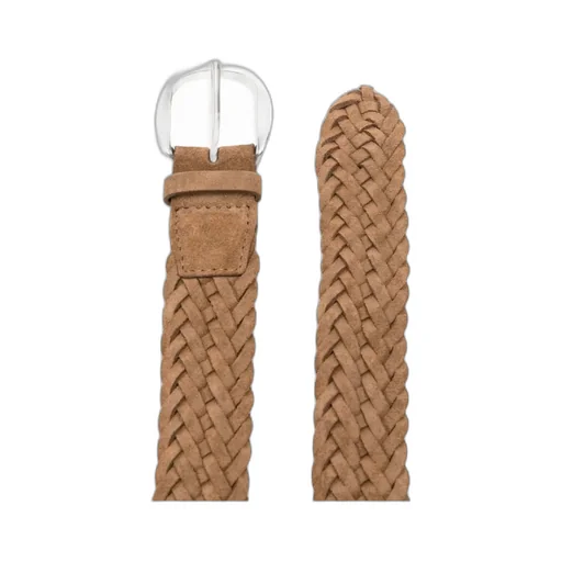Suede Plot Braided Belt