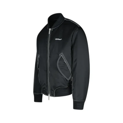 Zip-Up Long-Sleeved Bomber Jacket