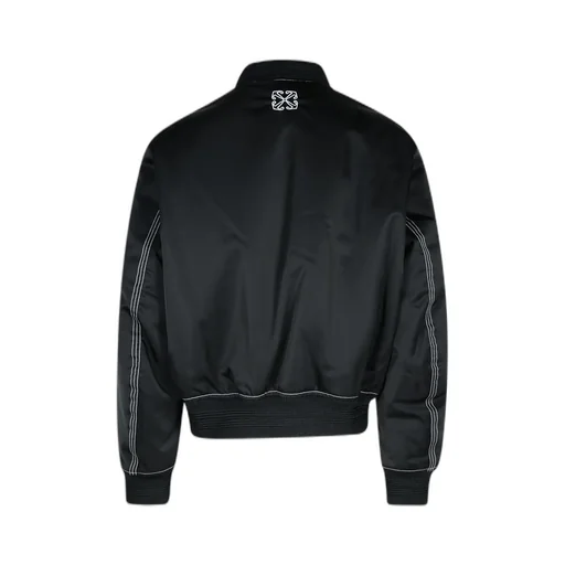 Zip-Up Long-Sleeved Bomber Jacket
