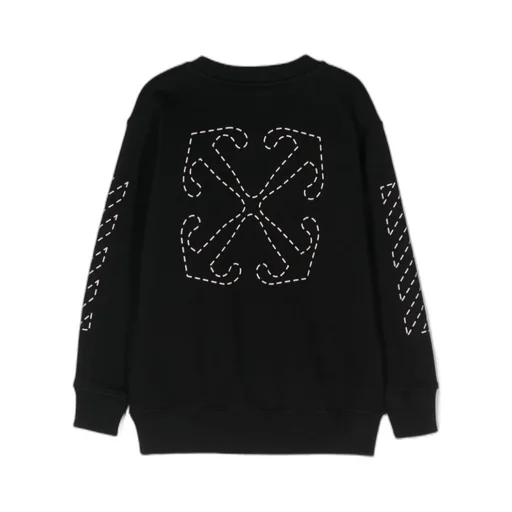 Arrow Stitched Printed Crewneck Sweatshirt
