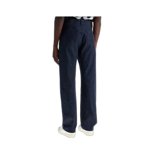 Logo Embroidered Straight Leg Jeans