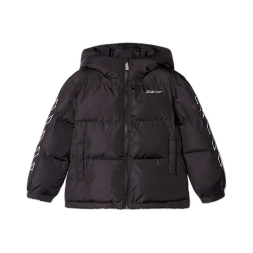 Bookish Diag Hooded Puffer Jacket