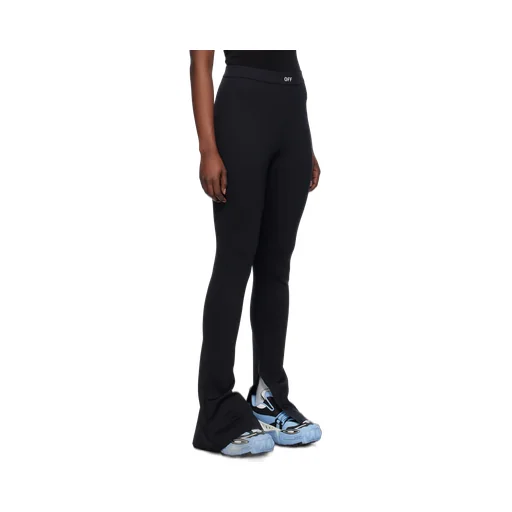 Logo Printed Flared Leggings