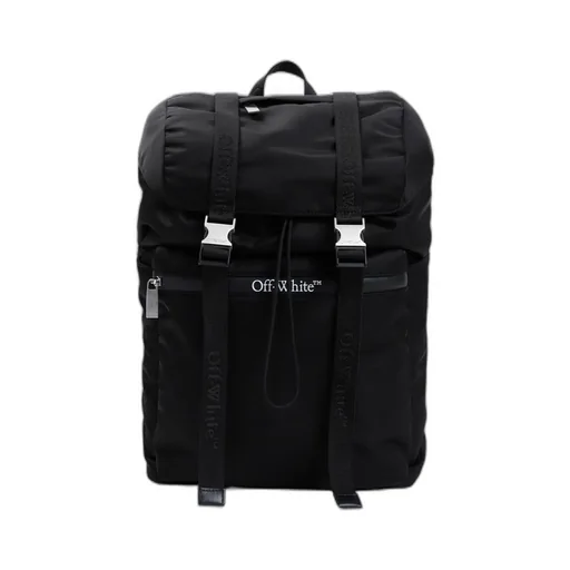Logo Printed Buckle-Detailed Backpack
