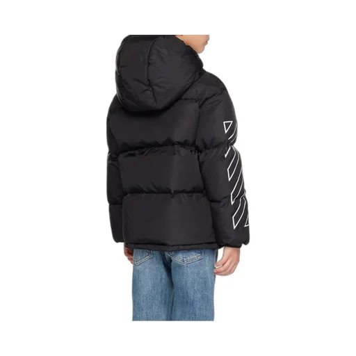 Bookish Diag Hooded Puffer Jacket