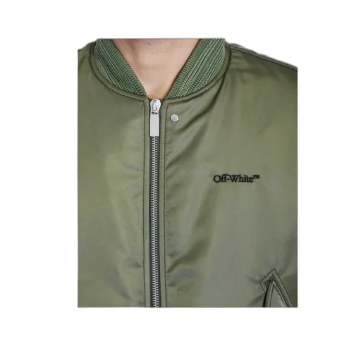 Zip-Up Long-Sleeved Bomber Jacket