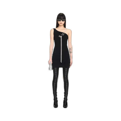 Asymmetric Sleeveless Mini Dress