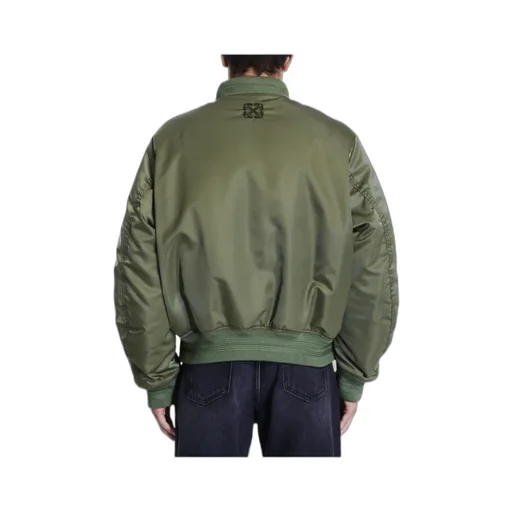 Zip-Up Long-Sleeved Bomber Jacket