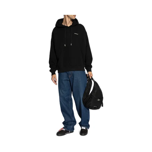 Logo Embroidered Drawstring Hoodie