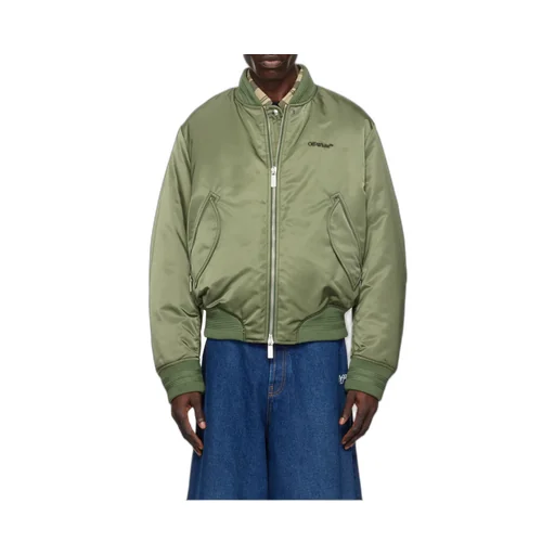 Zip-Up Long-Sleeved Bomber Jacket