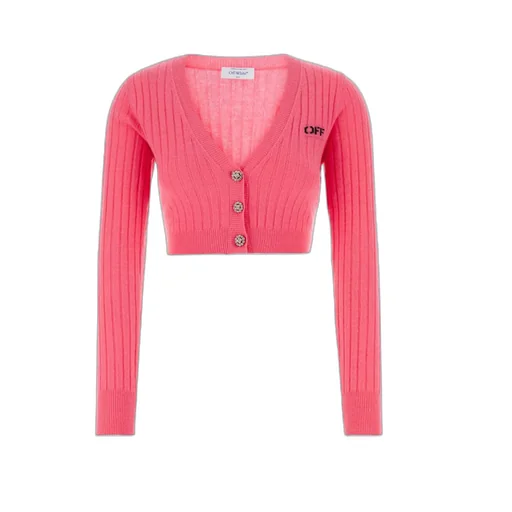 V-Neck Cropped Cardigan