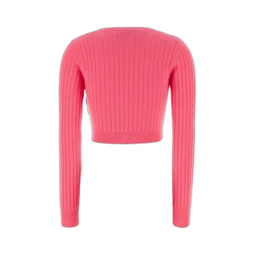 V-Neck Cropped Cardigan