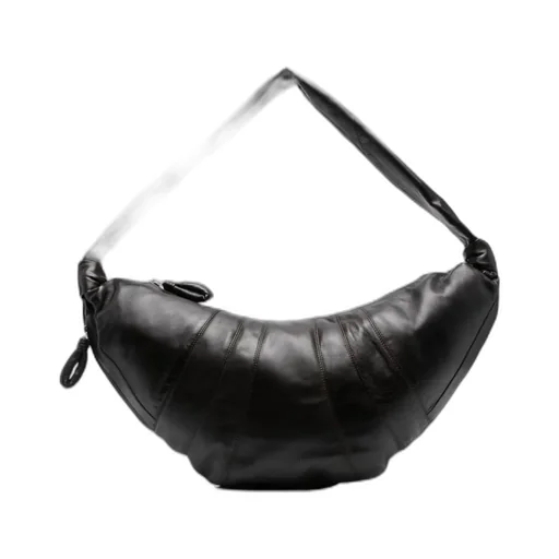 Large Croissant Zipped Shoulder Bag