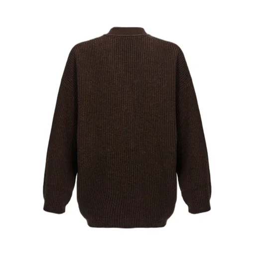 V-Neck Knitted Buttoned Cardigan