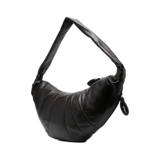 Large Croissant Zipped Shoulder Bag