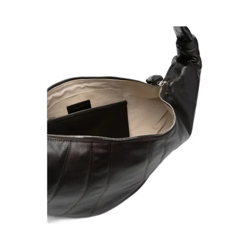 Large Croissant Zipped Shoulder Bag