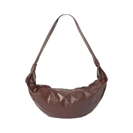 Croissant Leather Shoulder Bag