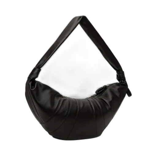 Large Croissant Zipped Shoulder Bag