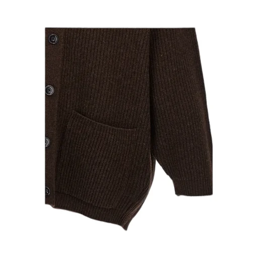 V-Neck Knitted Buttoned Cardigan