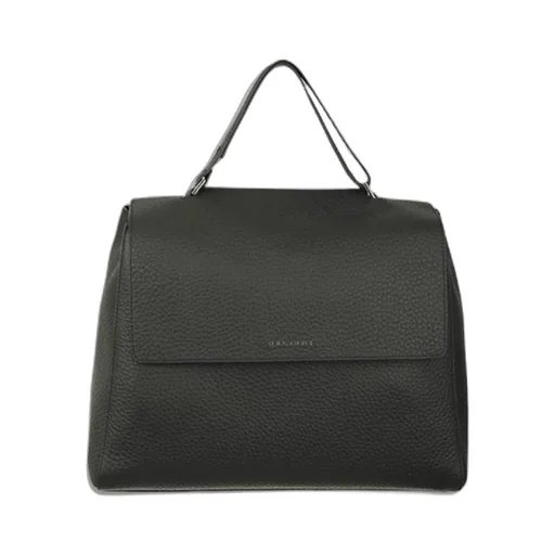 Logo Lettering Foldover-Top Tote Bag