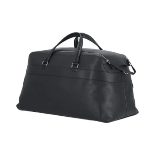 Logo Plaque Leather Holdall Bag
