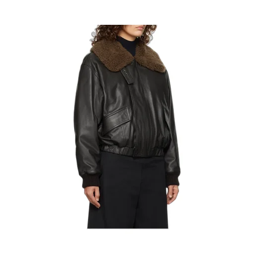 Relaxed Fit Leather Blouson