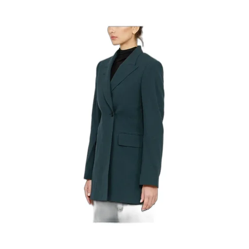 Double-Breasted Button Blazer