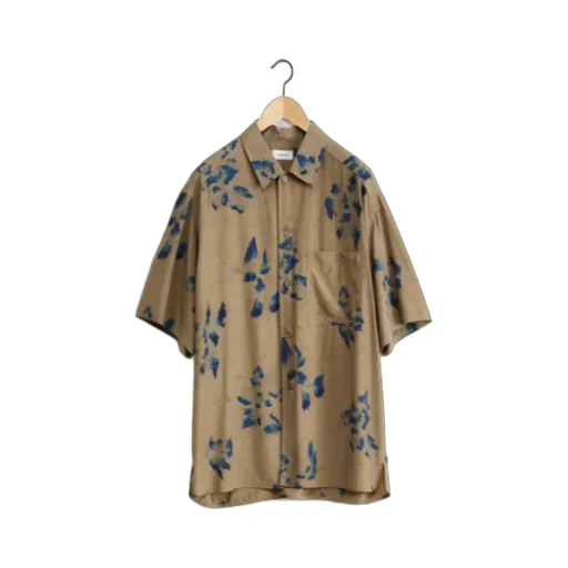 Floral Printed Short-Sleeved Shirt