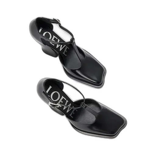 Onda T-Bar Chunky Heel Pumps