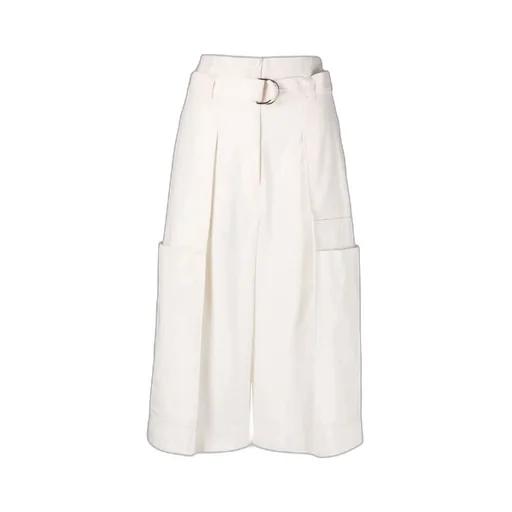 Belted Lightweight Capri Shorts