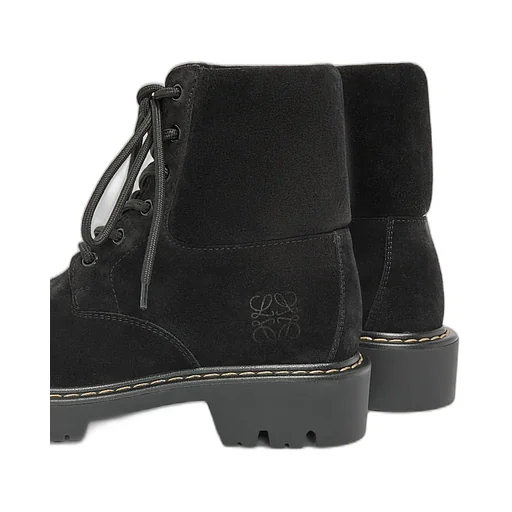 Sierra Combat Ankle Boot In Suede