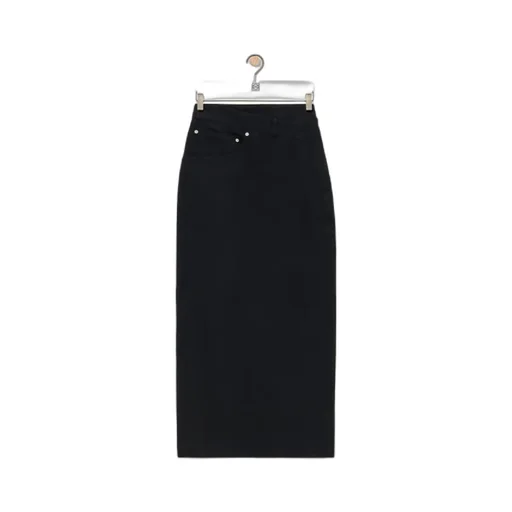 Deconstructed-Designed Denim Midi Skirt