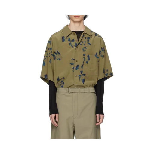 Floral Printed Short-Sleeved Shirt