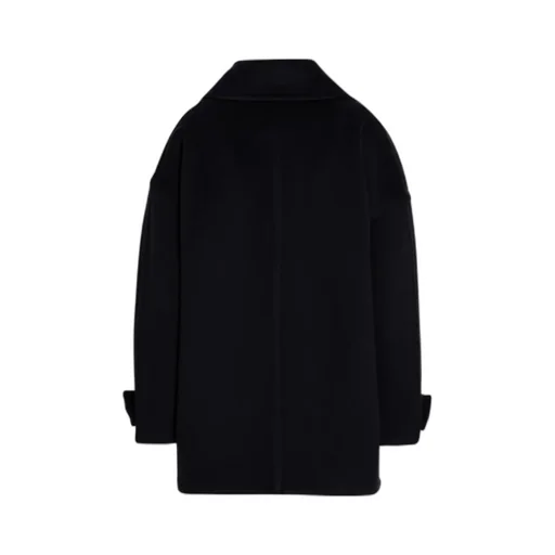 Double-Breasted Short Peacoat
