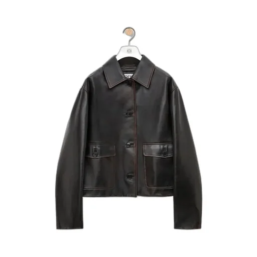 Logo Patch Relaxed Fit Jacket