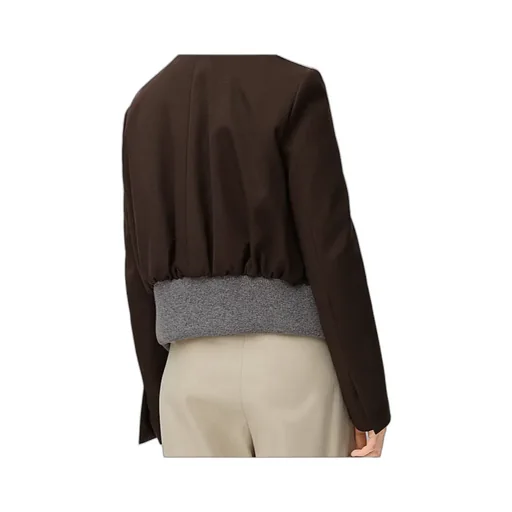 Single-Breasted Cropped Jacket