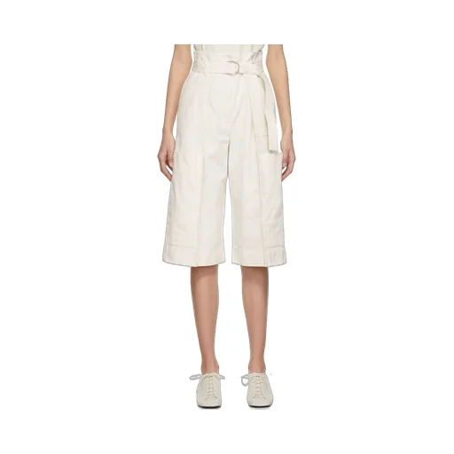 Belted Lightweight Capri Shorts