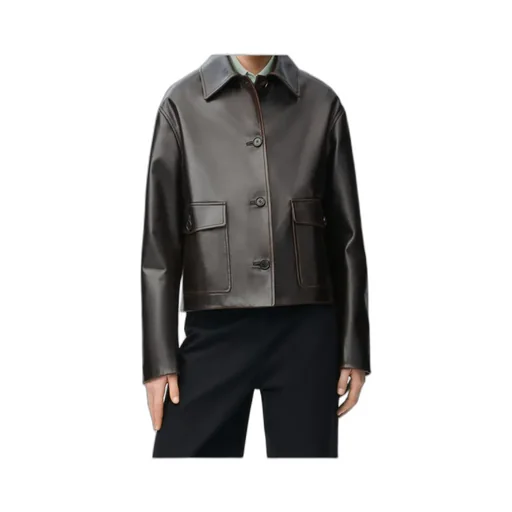 Logo Patch Relaxed Fit Jacket