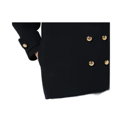 Double-Breasted Short Peacoat