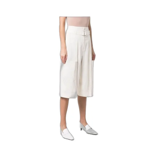 Belted Lightweight Capri Shorts