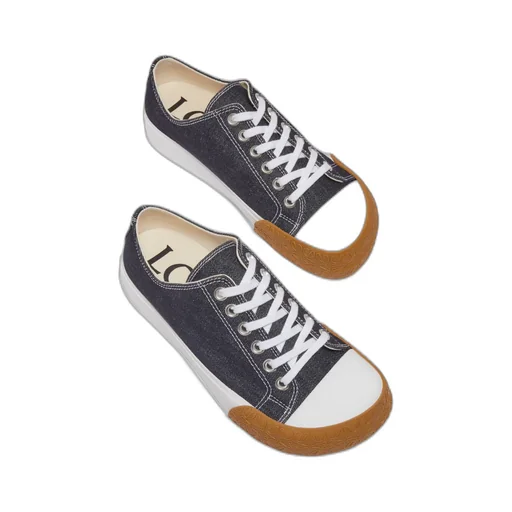 Bloc Sneaker In Denim