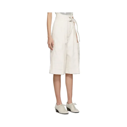 Belted Lightweight Capri Shorts